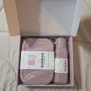 SUPRAQ Pink Lunch Box and Bottle Set